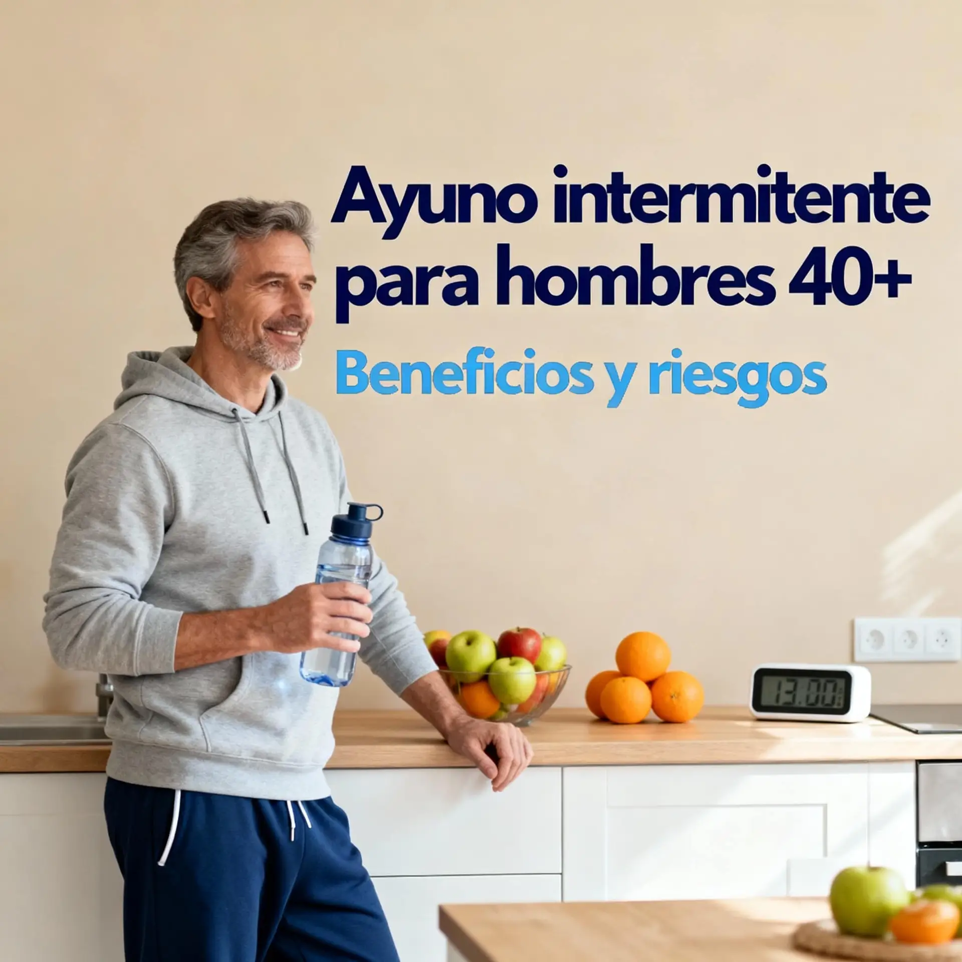 Guía de implementación de ayuno intermitente en 4 semanas, mostrando la progresión de 12 a 16 horas de ayuno.